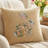 POSZEWKA DEKORACYJNA PREMIUM WELUROWA 40x40 Z HAFTEM WIELKANOCNA VELVET
