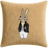 POSZEWKA DEKORACYJNA PREMIUM WELUROWA 40x40 Z HAFTEM WIELKANOCNA VELVET