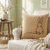 POSZEWKA DEKORACYJNA PREMIUM WELUROWA 40x40 Z HAFTEM WIELKANOCNA VELVET
