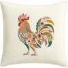 POSZEWKA DEKORACYJNA PREMIUM WELUROWA 40x40 Z HAFTEM WIELKANOCNA VELVET