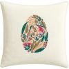 POSZEWKA DEKORACYJNA PREMIUM WELUROWA 40x40 Z HAFTEM WIELKANOCNA VELVET