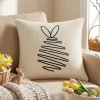 POSZEWKA DEKORACYJNA PREMIUM WELUROWA 40x40 Z HAFTEM WIELKANOCNA VELVET