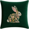 POSZEWKA DEKORACYJNA PREMIUM WELUROWA 40x40 Z HAFTEM WIELKANOCNA VELVET