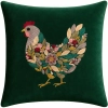 POSZEWKA DEKORACYJNA PREMIUM WELUROWA 40x40 Z HAFTEM WIELKANOCNA VELVET