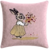 POSZEWKA DEKORACYJNA PREMIUM WELUROWA 40x40 Z HAFTEM WIELKANOCNA VELVET