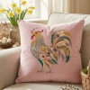 POSZEWKA DEKORACYJNA PREMIUM WELUROWA 40x40 Z HAFTEM WIELKANOCNA VELVET