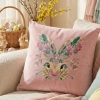 POSZEWKA DEKORACYJNA PREMIUM WELUROWA 40x40 Z HAFTEM WIELKANOCNA VELVET