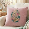 POSZEWKA DEKORACYJNA PREMIUM WELUROWA 40x40 Z HAFTEM WIELKANOCNA VELVET