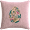POSZEWKA DEKORACYJNA PREMIUM WELUROWA 40x40 Z HAFTEM WIELKANOCNA VELVET
