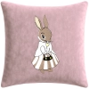 POSZEWKA DEKORACYJNA PREMIUM WELUROWA 40x40 Z HAFTEM WIELKANOCNA VELVET