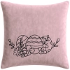POSZEWKA DEKORACYJNA PREMIUM WELUROWA 40x40 Z HAFTEM WIELKANOCNA VELVET