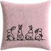 POSZEWKA DEKORACYJNA PREMIUM WELUROWA 40x40 Z HAFTEM WIELKANOCNA VELVET