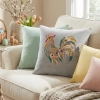 POSZEWKA DEKORACYJNA PREMIUM WELUROWA 40x40 Z HAFTEM WIELKANOCNA VELVET