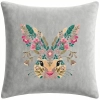 POSZEWKA DEKORACYJNA PREMIUM WELUROWA 40x40 Z HAFTEM WIELKANOCNA VELVET