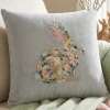 POSZEWKA DEKORACYJNA PREMIUM WELUROWA 40x40 Z HAFTEM WIELKANOCNA VELVET