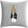 POSZEWKA DEKORACYJNA PREMIUM WELUROWA 40x40 Z HAFTEM WIELKANOCNA VELVET
