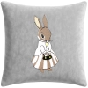 POSZEWKA DEKORACYJNA PREMIUM WELUROWA 40x40 Z HAFTEM WIELKANOCNA VELVET