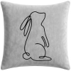 POSZEWKA DEKORACYJNA PREMIUM WELUROWA 40x40 Z HAFTEM WIELKANOCNA VELVET