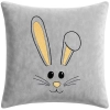 POSZEWKA DEKORACYJNA PREMIUM WELUROWA 40x40 Z HAFTEM WIELKANOCNA VELVET