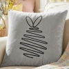 POSZEWKA DEKORACYJNA PREMIUM WELUROWA 40x40 Z HAFTEM WIELKANOCNA VELVET