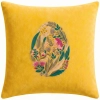 POSZEWKA DEKORACYJNA PREMIUM WELUROWA 40x40 Z HAFTEM WIELKANOCNA VELVET