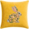 POSZEWKA DEKORACYJNA PREMIUM WELUROWA 40x40 Z HAFTEM WIELKANOCNA VELVET
