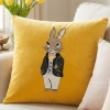 POSZEWKA DEKORACYJNA PREMIUM WELUROWA 40x40 Z HAFTEM WIELKANOCNA VELVET