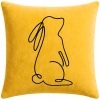 POSZEWKA DEKORACYJNA PREMIUM WELUROWA 40x40 Z HAFTEM WIELKANOCNA VELVET