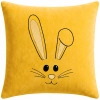 POSZEWKA DEKORACYJNA PREMIUM WELUROWA 40x40 Z HAFTEM WIELKANOCNA VELVET