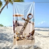 Ręcznik plażowy XXL Sand-Free z marynistycznym wzorem suszący się na sznurku