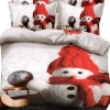 ŚWIĄTECZNA POŚCIEL 3D BAWEŁNA SATYNOWA 2 POSZEWKI 70X80 POSZWA