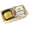 PREZENT DLA BABCI KOMPLET KUBEK MIÓD NATURALNY SKRZYNCE BABCIA UPOMINEK
