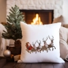 POSZEWKA DEKORACYJNA 40x40 ŚWIĄTECZNA RENIFER