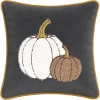Zbliżenie aplikacji dyni i dekoracyjnego sznura na poszewce velvet premium 40x40 cm – TwójDomNa5.pl