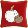 Zbliżenie aplikacji dyni i dekoracyjnego sznura na poszewce velvet premium 40x40 cm – TwójDomNa5.pl