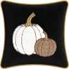 Zbliżenie aplikacji dyni i dekoracyjnego sznura na poszewce velvet premium 40x40 cm – TwójDomNa5.pl