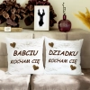 KOMPLET PREZENT DLA BABCI I DZIADKA PODUSZKA KUBEK BABCIA DZIADEK ZESTAW