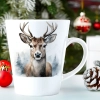 ŚWIĄTECZNY KUBEK LATTE 330ml PREZENT ŚWIĘTA ZIMOWY RENIFER JELEŃ MIKOŁAJ