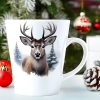 ŚWIĄTECZNY KUBEK LATTE 330ml PREZENT ŚWIĘTA ZIMOWY RENIFER JELEŃ MIKOŁAJ
