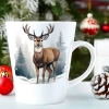 ŚWIĄTECZNY KUBEK LATTE 330ml PREZENT ŚWIĘTA ZIMOWY RENIFER JELEŃ MIKOŁAJ