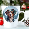 ŚWIĄTECZNY KUBEK LATTE 330ml PREZENT ŚWIĘTA ZIMOWY RENIFER JELEŃ MIKOŁAJ