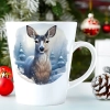 ŚWIĄTECZNY KUBEK LATTE 330ml PREZENT ŚWIĘTA ZIMOWY RENIFER JELEŃ MIKOŁAJ