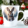 ŚWIĄTECZNY KUBEK LATTE 330ml PREZENT ŚWIĘTA ZIMOWY RENIFER JELEŃ MIKOŁAJ