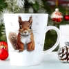 ŚWIĄTECZNY KUBEK LATTE 330ml PREZENT ŚWIĘTA ZIMOWY RENIFER JELEŃ MIKOŁAJ
