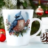 ŚWIĄTECZNY KUBEK LATTE 330ml PREZENT ŚWIĘTA ZIMOWY RENIFER JELEŃ MIKOŁAJ