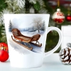 ŚWIĄTECZNY KUBEK LATTE 330ml PREZENT ŚWIĘTA ZIMOWY RENIFER JELEŃ MIKOŁAJ