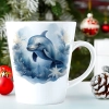 ŚWIĄTECZNY KUBEK LATTE 330ml PREZENT ŚWIĘTA ZIMOWY RENIFER JELEŃ MIKOŁAJ