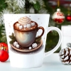 ŚWIĄTECZNY KUBEK LATTE 330ml PREZENT ŚWIĘTA ZIMOWY RENIFER JELEŃ MIKOŁAJ
