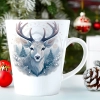 ŚWIĄTECZNY KUBEK LATTE 330ml PREZENT ŚWIĘTA ZIMOWY RENIFER JELEŃ MIKOŁAJ