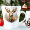 ŚWIĄTECZNY KUBEK LATTE 330ml PREZENT ŚWIĘTA ZIMOWY RENIFER JELEŃ MIKOŁAJ